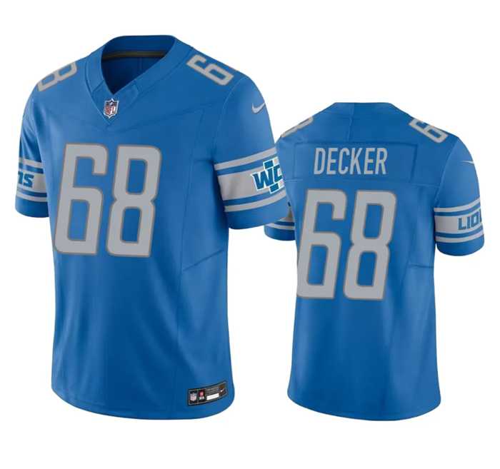 Men & Women & Youth Detroit Lions #68 Taylor Decker Blue 2023 F.U.S.E. Vapor Untouchable Limited Stitched Jersey->detroit lions->NFL Jersey